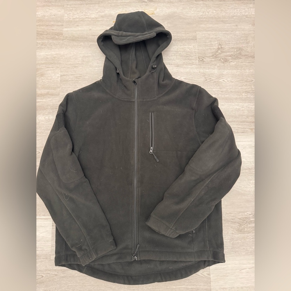 Baerskin Tactical Hoodie XL Black Full Zip Jacket Fleece Sweatshirt